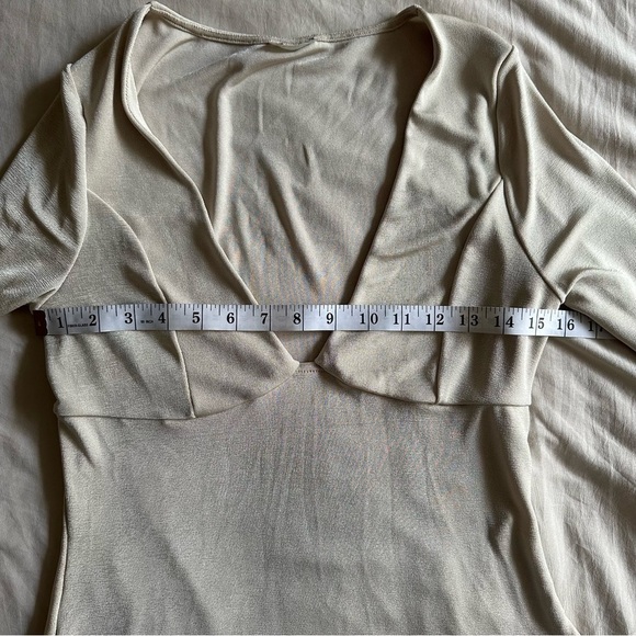 Free People Sleek Classy Long Sleeve Blouse Size Medium - Picture 10 of 11